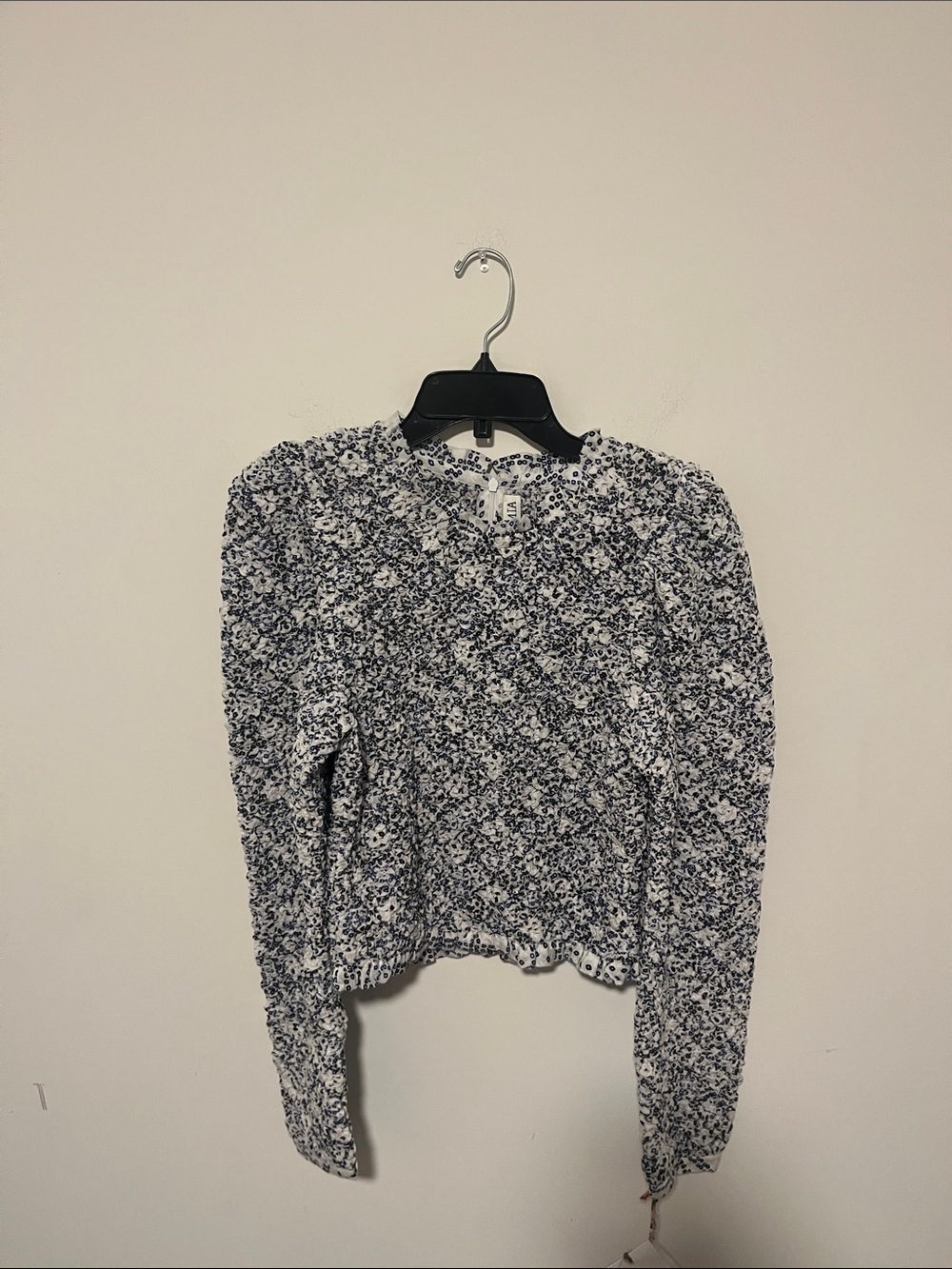 NWT ALIX OF BOHEMIA MAISIE DOMINO SMOCKED TOP - Picture 2 of 6